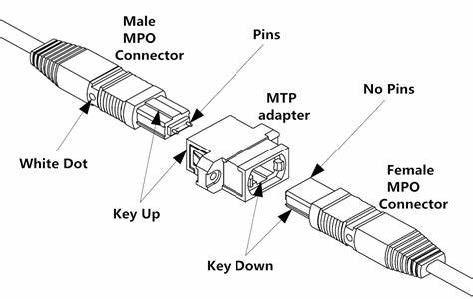τύπος συνδετήρων καλωδίων κορμών mpo-MPO 12F
