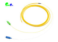 0.9mm Fiber Optic Pigtail SC APC + SC UPC OS2 G657A Bent insensitive fiber  9 / 125 Unit - tube 2F 3.0mm Round cable