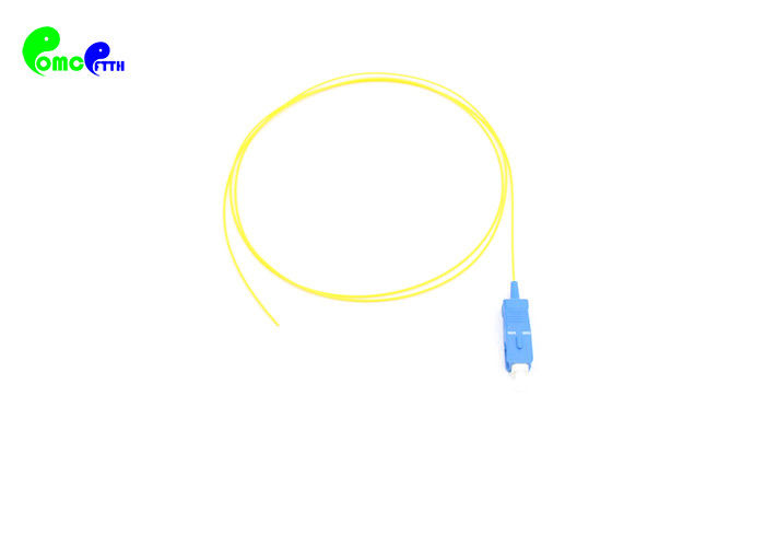 SC Fibre Optic Pigtail 0.9mm G657A1 9 / 125μm Single Mode Jacket Material Loose buffer easy to strip 2m LSZH