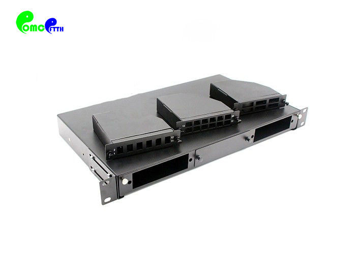 MTP Cassette 1U 19" Sliding Drawer 72F MTP Patch Panel 3 Modules Holds Up To 3 x Fiber Adapter Panels