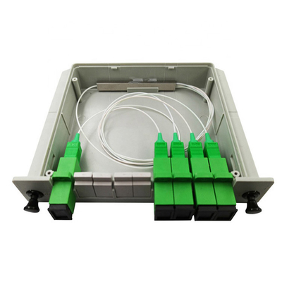 FTTH LGX Fiber Optic Splitter 1x4 SC APC  Plug in Type PLC Splitter