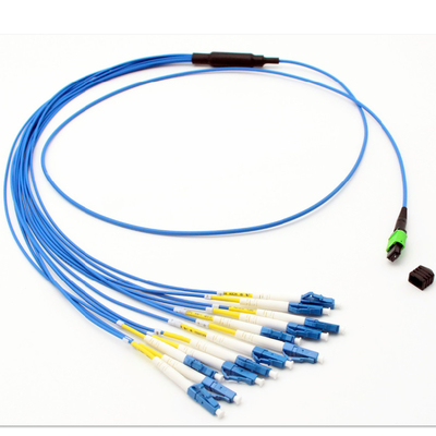 MPO LC Standard Harness Cable Assembly 12 Cores MPO Female To 6 LC Duplex