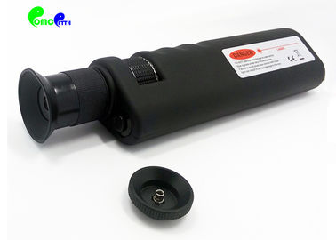 Fibre Optic Tools Handheld 400X Optic Fiber Inspection Microscope For 1.25 / 2.5mm Fiber Connector