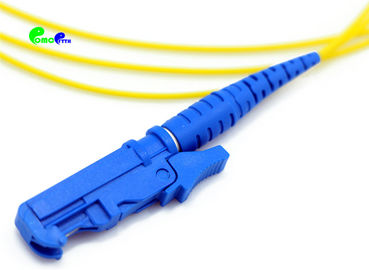 E2000 UPC Fiber Optic Pigtail 0.9mm 9 / 125μm SX Connector OS2 G657A1 LSZH Yellow Jacket Loose buffer easy to strip